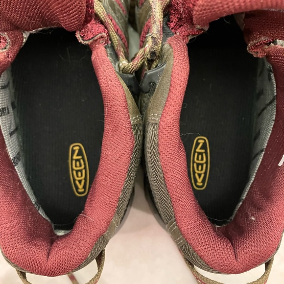 Keen Dry Women’s Size 7 Koven Mid Rise Waterproof Brown Red Hiking Trail Boots - Picture 10 of 11